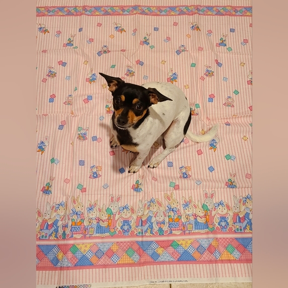 Cuties Bunnies Sewing Cotton Fabric Traditions 1996 Copyright N.T.T. Inc. #5311 - Picture 2 of 16